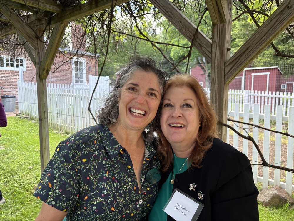 Gina DeFelice with Veronica Boesch, president of the Historical Society of Rockland County
